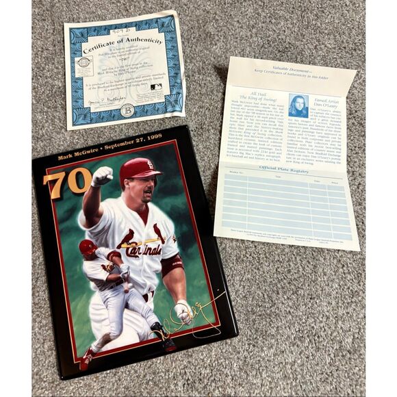 Mark McGwire #70 Bradford Exchange ceramic plate - Picture 4 of 5